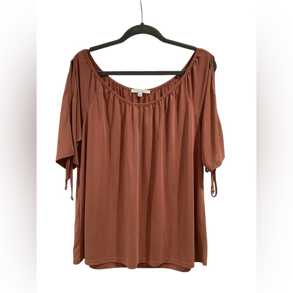 Green Envelope Los Angeles Women's Off-Shoulder Brown Top Size L